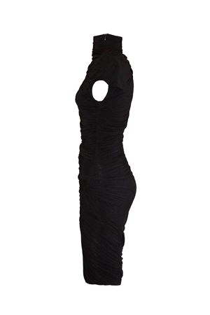 Long black viscose dress FRANCESCO MURANO | 550T06999